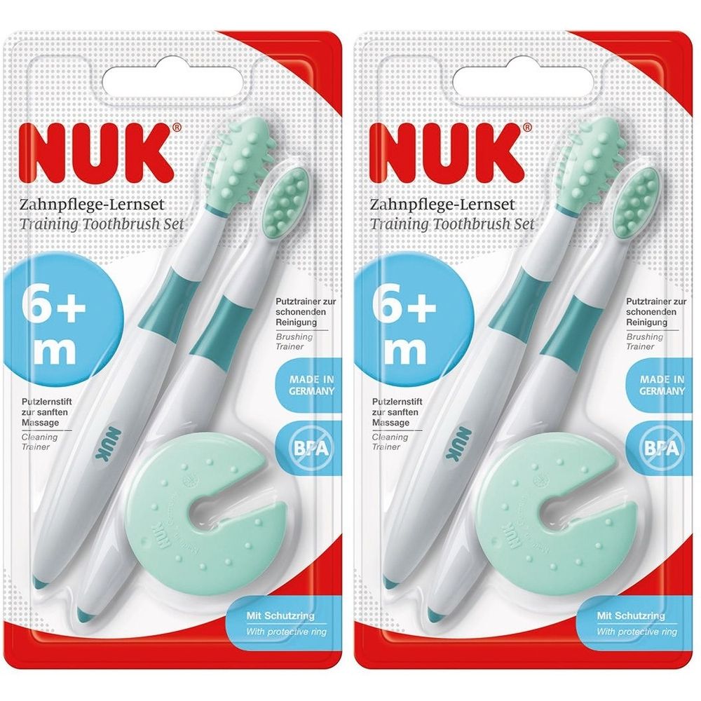 NUK Zahnpflege-Lernset Blister 2x 2x1 St Zahnbürste