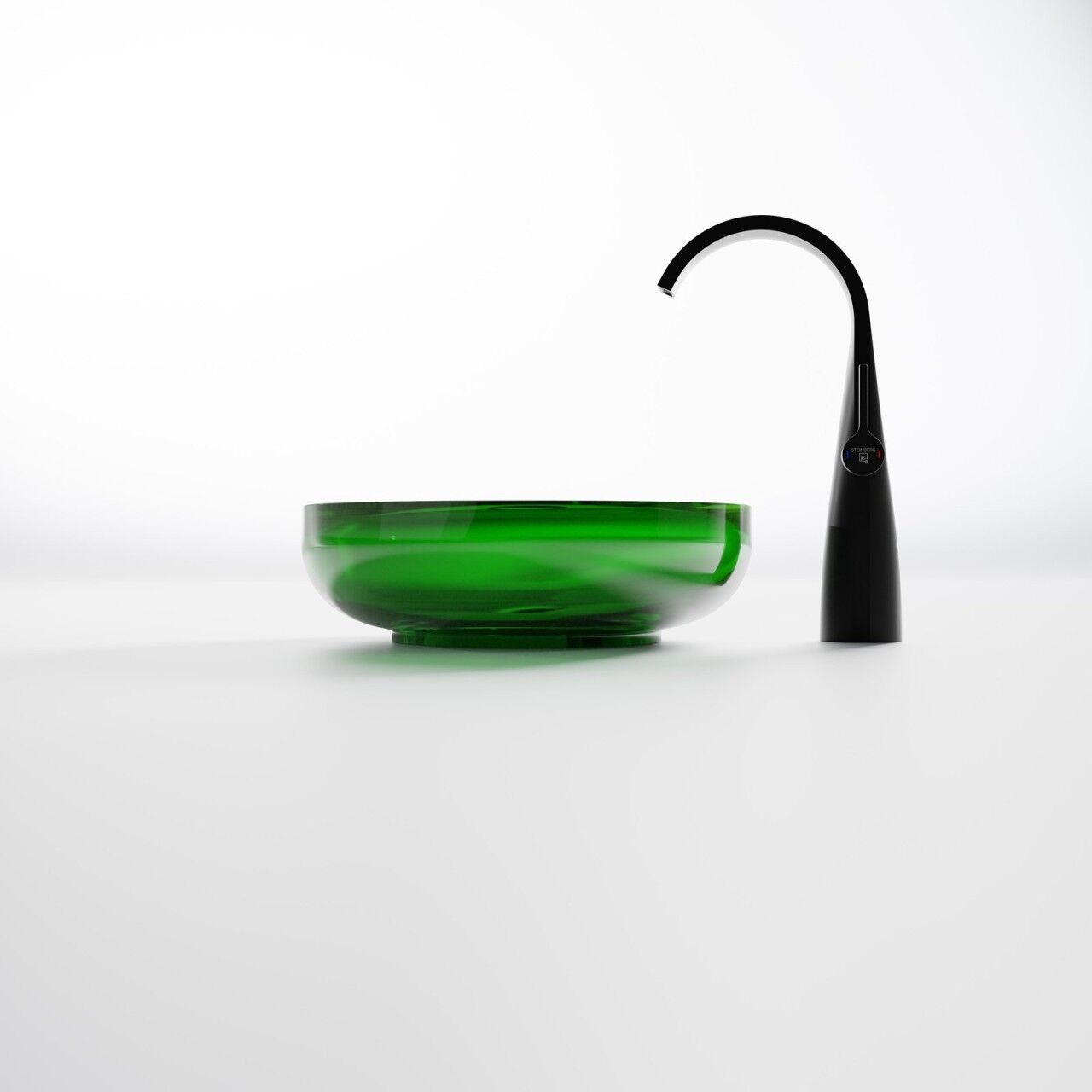 Steinberg Serie 489 Waschtisch Aufsatzschale rund aus Polyresin, 489 6010 32 489 6010 32