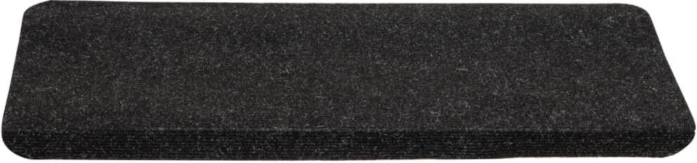 17 Stories Jalesa Stair Tread Anthracite Rectangular 24.5cm x 65cm