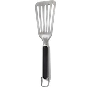 OXO Pfannenwender Good Grips, 11309200, Edelstahl, 9,6 x 37 cm, spülmaschinengeeignet, schwarz/silber