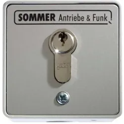 Sommer Torantriebe SOM 5008 Schlüsseltaster Aufputz 2 Kontakte mit Zylinder, Schalter + Taster