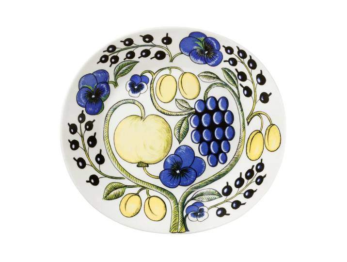 Arabia Assiette ovale Paratiisi 25 cm Bleu