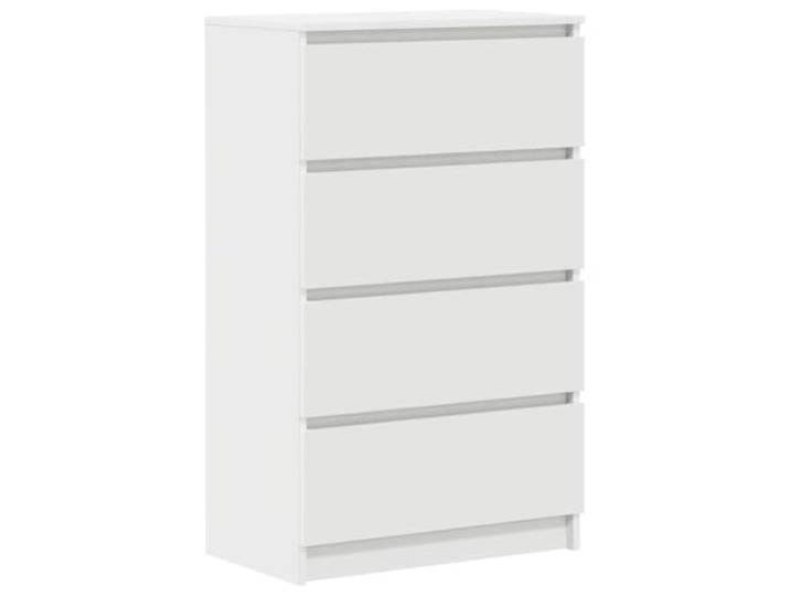 HGFDVCMR Sideboard Weiß 60x35x98,5 cm Kommode mit 4 Schubladen Vier geräumige Schubladen bieten reichlich Platz für Schlafzimmer, Flur und Wohnbereich.