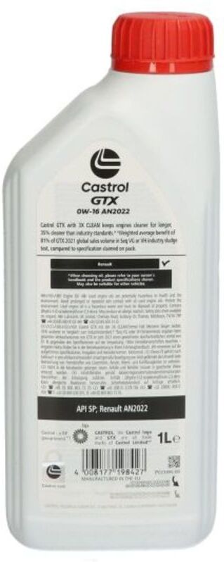 Motoröl CASTROL 160A25 GTX 0W16 1L