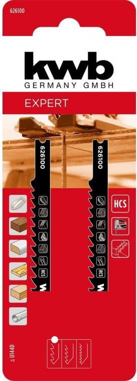 KWB Decoupeerzaagbladen Grof Hout 2 stuks