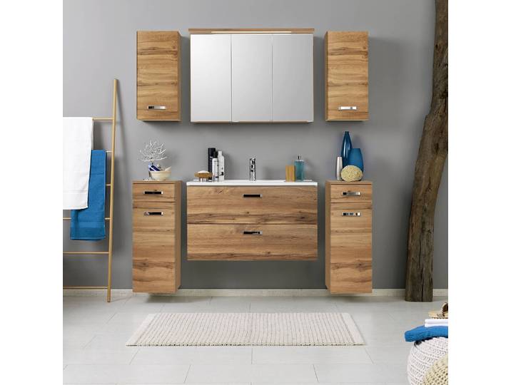 Waschtisch I 90cm Braun/Wotaneiche Dekor