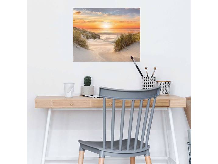 Poster Beautiful Dunes Papier Orange 40 x 50 x 0cm