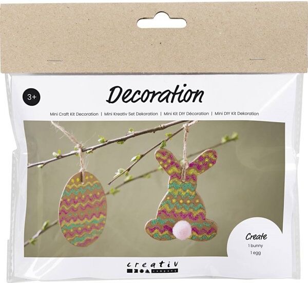 No-Name Mini Diy Kit Dekoration   Æg Og Hare