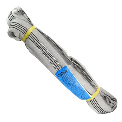 Baumarktplus Rundschlinge 4000 kg 4 to grau 4 m Umfang Hebeband Hebeschlinge Kran Hebegurt