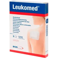 Leukomed 5 Absorbierende Verbandstoffe Aus Vliesstoff 8x10cm