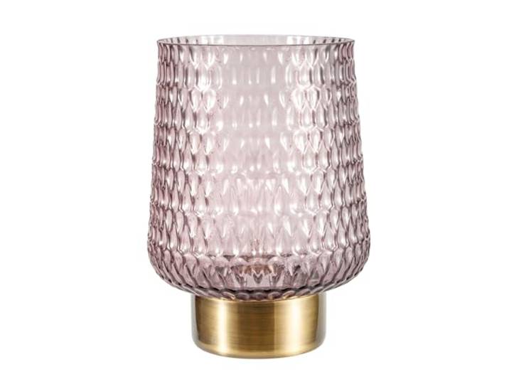 Pauleen 48135 Sparkling Glamour lampe à poser mobile Verre Luminaire à poser minuterie 6 heures pile luminaire verre sans câble Verre Gris/Métal