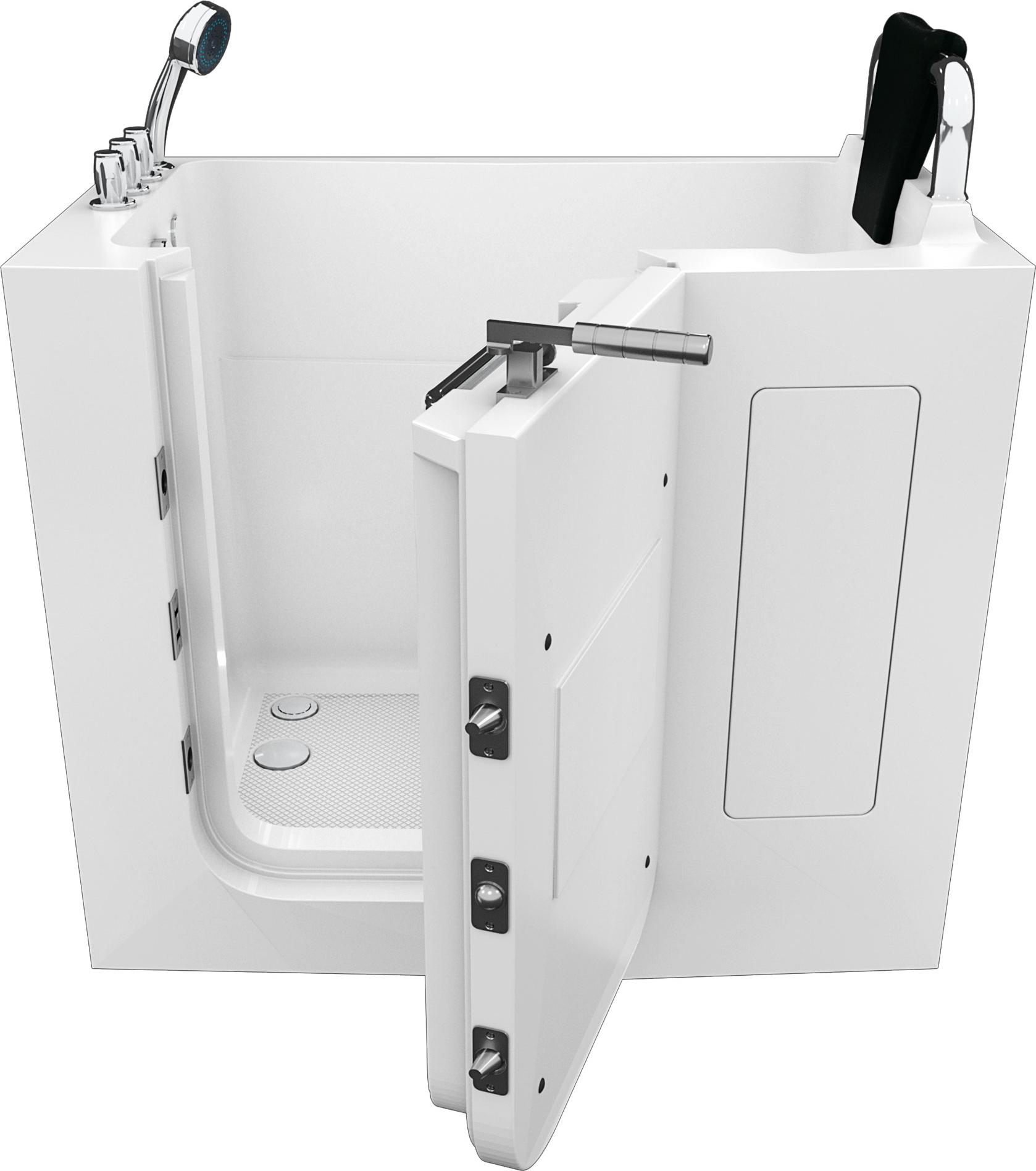 Sitzbadewanne Senioren Wanne Sitzwanne mit Tür S08-TH-C-R 110x68cm
