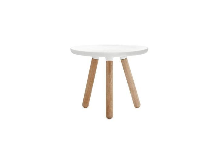 Table d'appoint ronde composite blanc Tablo