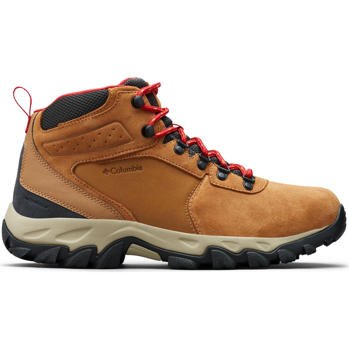 Columbia Men's Newton Ridge Plus II Suede Waterproof Hiking Boot elk, mountain red (288) 9 174641-1746411-288-9