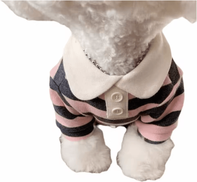 Inspire Picks Urban Paws Striped Dog T Shirt With Cooling Comfort Design pink xxl