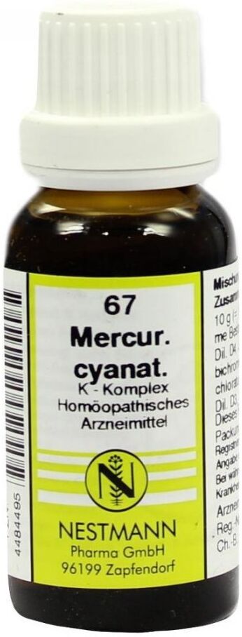 NESTMANN Mercurius Cyanatus K Komplex Nummer 67 Dilution