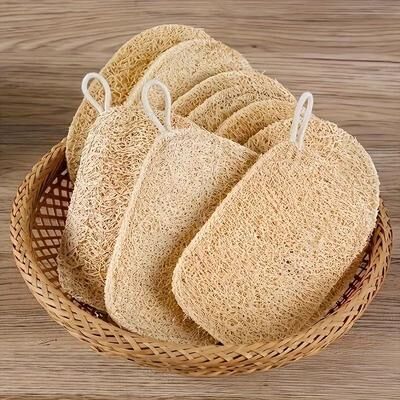 Uplifted Finds 10pcs Natural Loofah Sponges Exfoliating Body Scrubber For Gentle Cleansing 10pcs Natural Loofah Sponges Exfoliating Body Scrubber For Gentle Cleansing