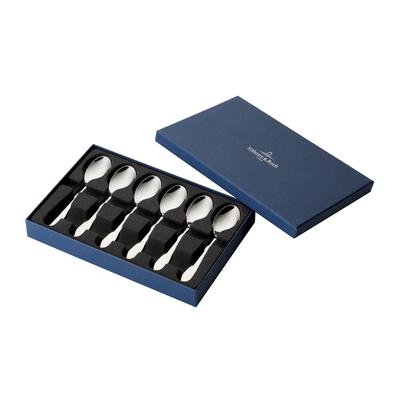 Besteck-Set VILLEROY & BOCH "Espressolöffel Oscar silber", silber, Essbesteck-Sets