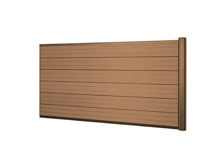 Mendler WPC-Sichtschutz Sarthe Erweiterungselement niedrig - Teak