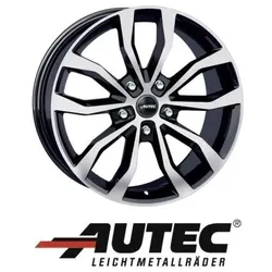 Autec Uteca 8,5X19 5/114,30 ET40 Schwarz poliert