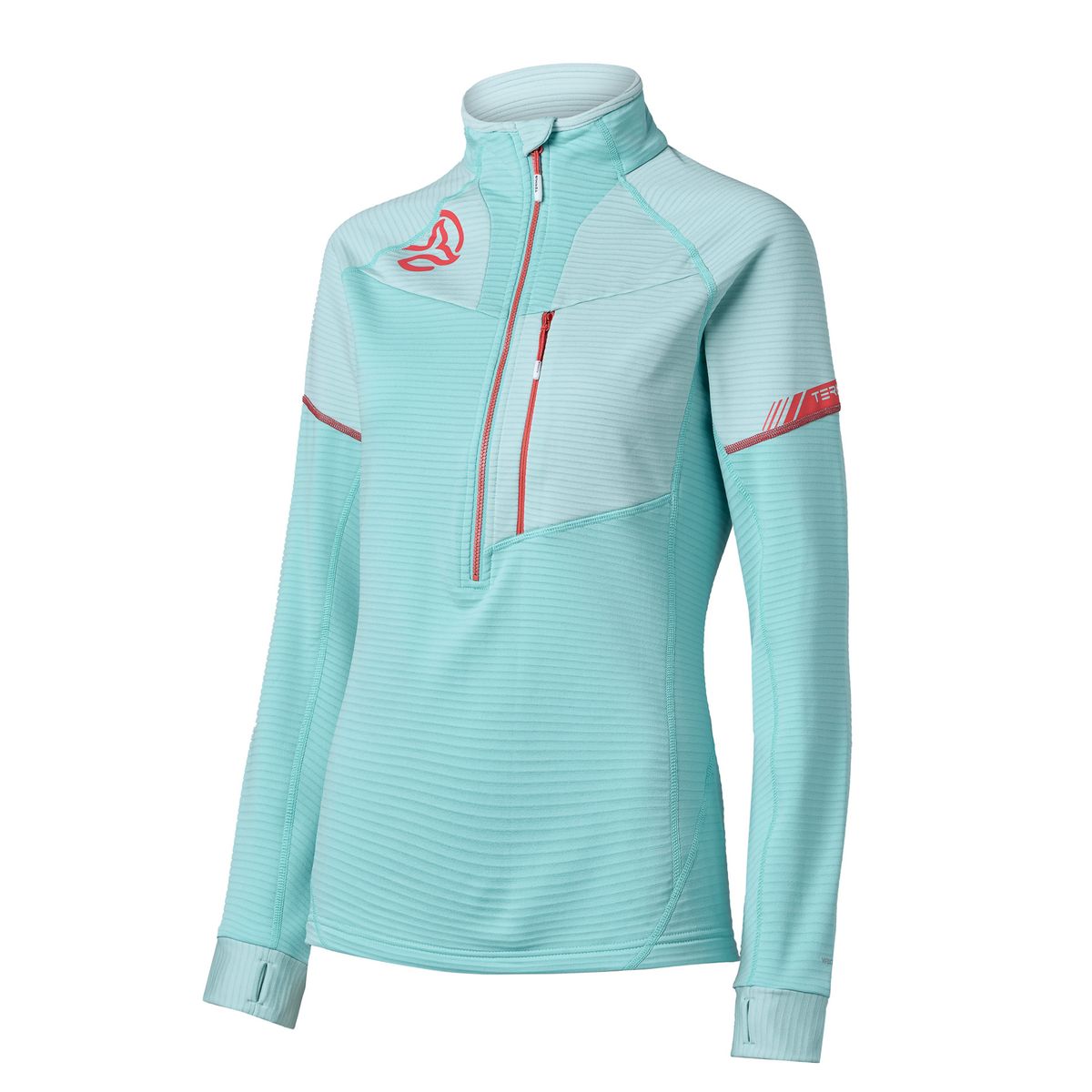 Ternua Swift 1/2 Zip W aqua duck blue (1356) XXL 1208301-1356-XXL