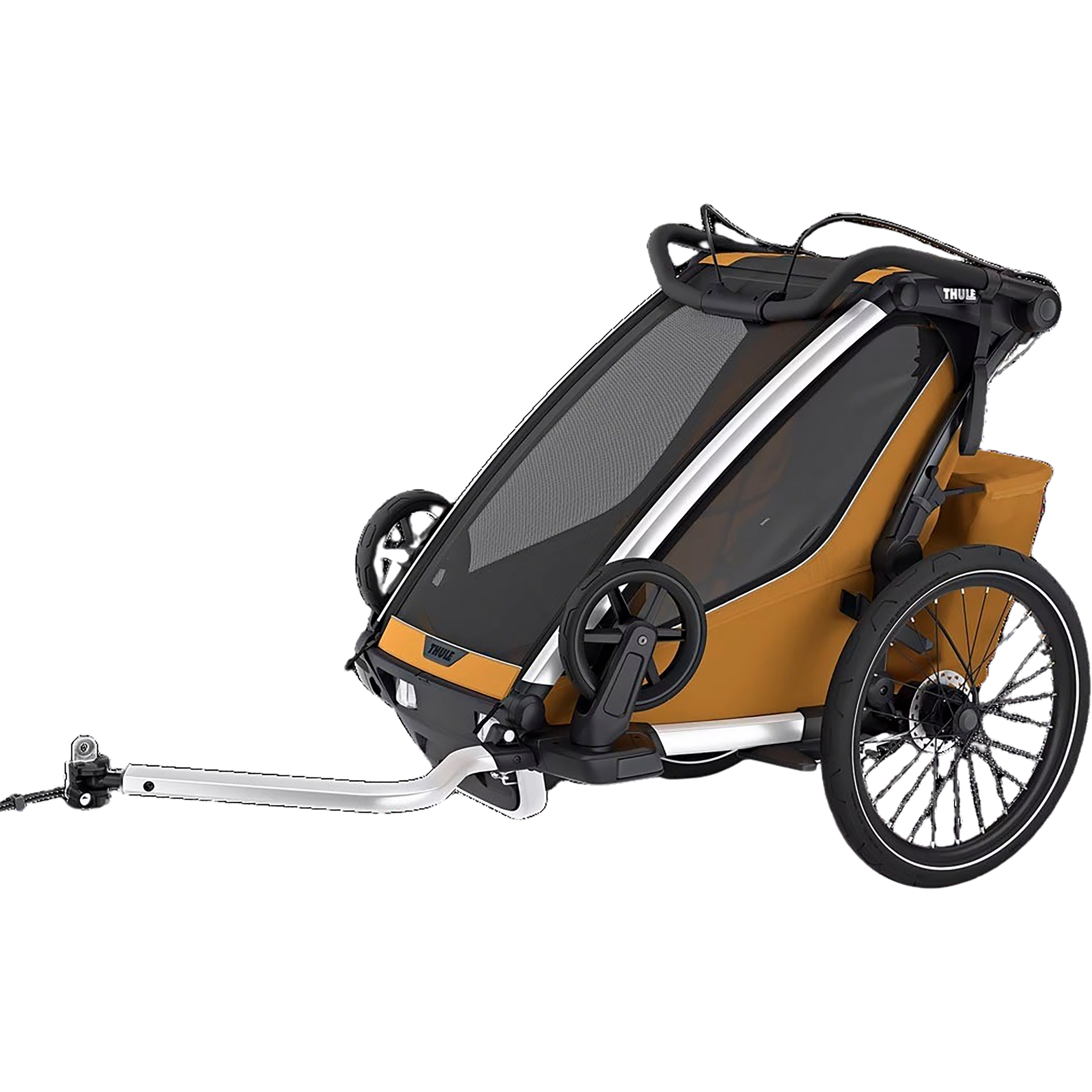 Thule Chariot Sport 2 Single Kinderanhänger Fahrradanhänger gelb Camping