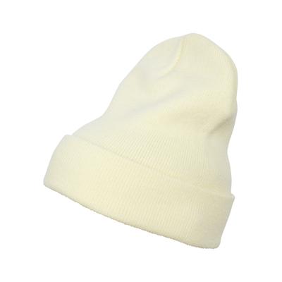 Beanie FLEXFIT "Flexfit Unisex Heavyweight Long Beanie", Herren, Gr. onesize, weiß (powdergelb), Kunstfaser, Mützen Beanie