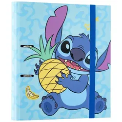 Disney Stitch - Organizer A4 aus der Kollektion Tropical (2 Ringe, Gummiband)