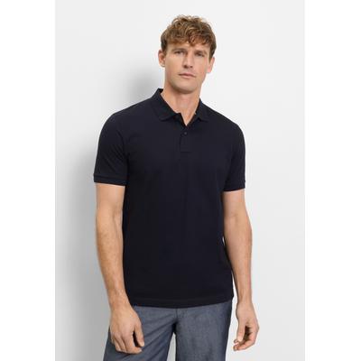 Poloshirt OLYMP "OLYMP Casual Wirk, Polo", Herren, Gr. XS, blau (marine), 100% Baumwolle, Shirts