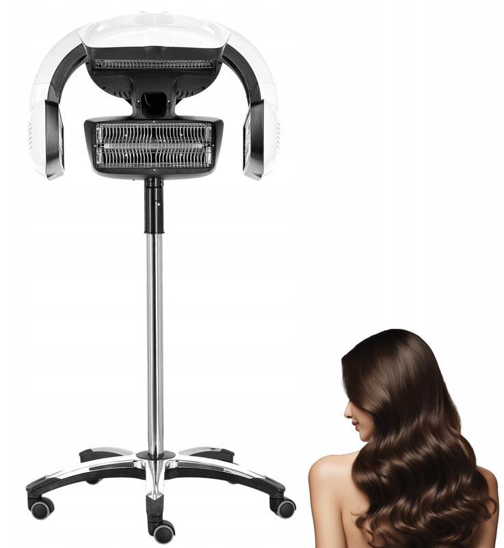 Infrarot Haartrockner Standgerät 1500W - Trockenhaube Temperaturregelung 0-60°C | Für Färben Dauerwelle & Ölbehandlung | Salon