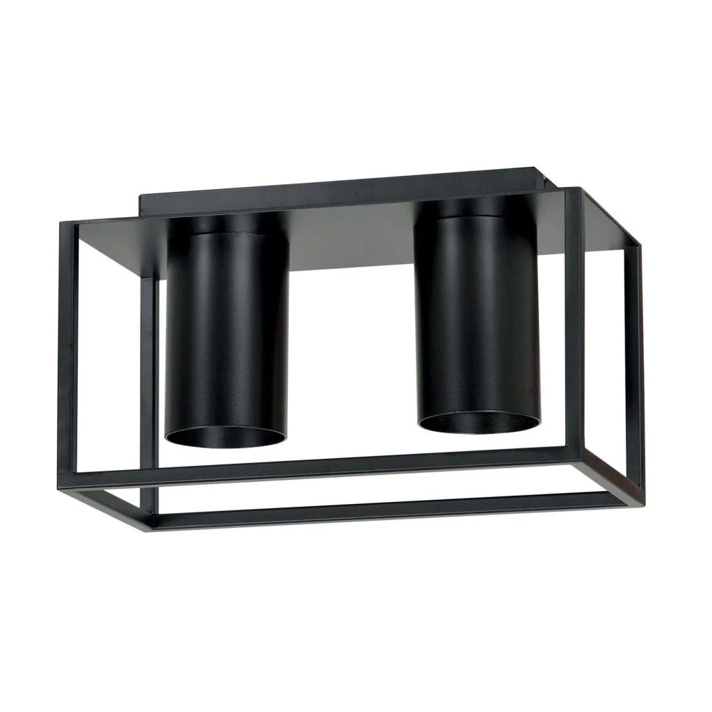 Emibig Plafondlamp Tiper met 2 lichtpunten, zwart