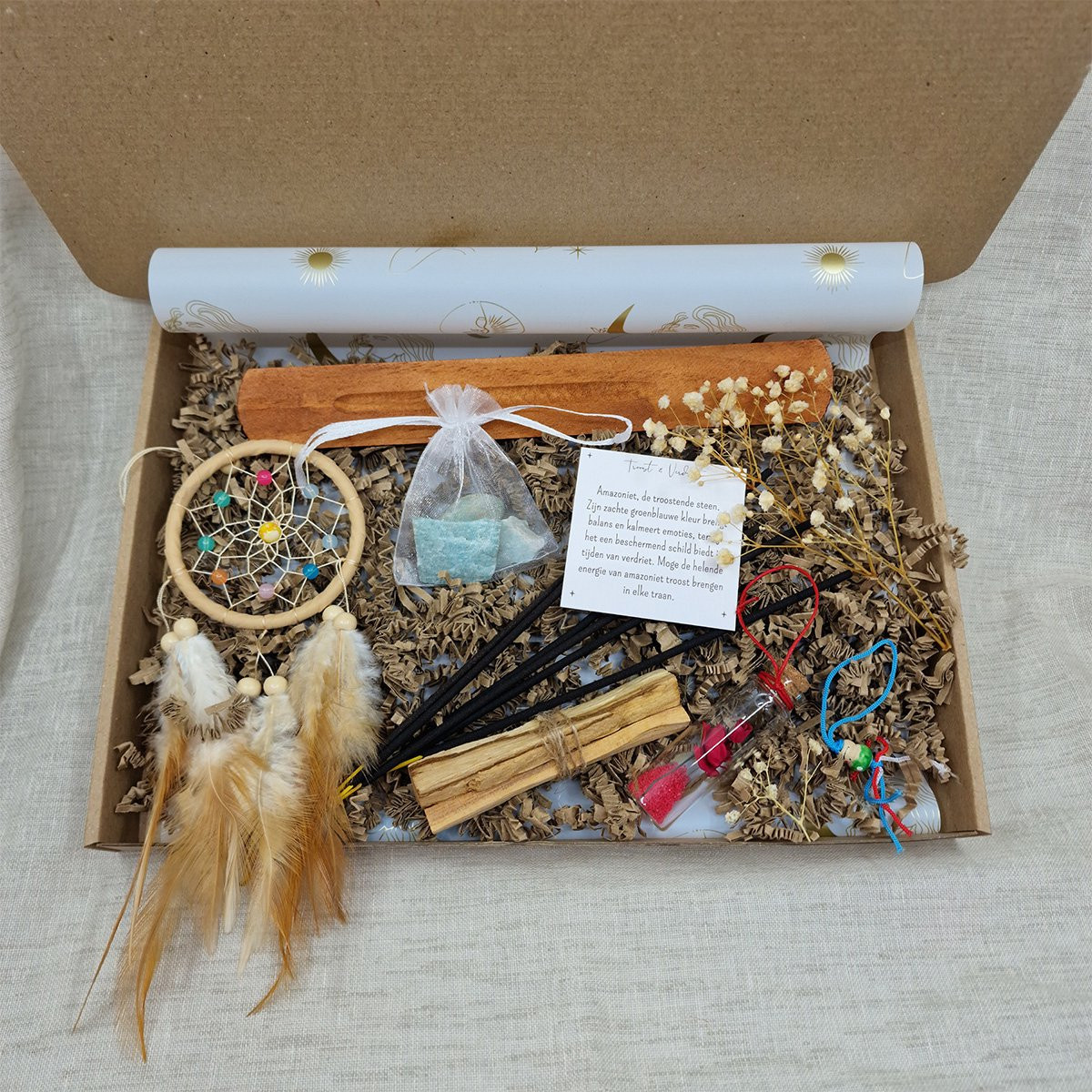 Moonlie Cadeauset Midi - Spiritueel Edelstenen Cadeau voor Troost en Rouw