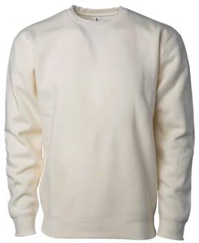 Independent Trading Co. IND3000 Heavyweight Crewneck Fleece T-Shirt in Bone size 2XL   Cotton/Polyester Blend