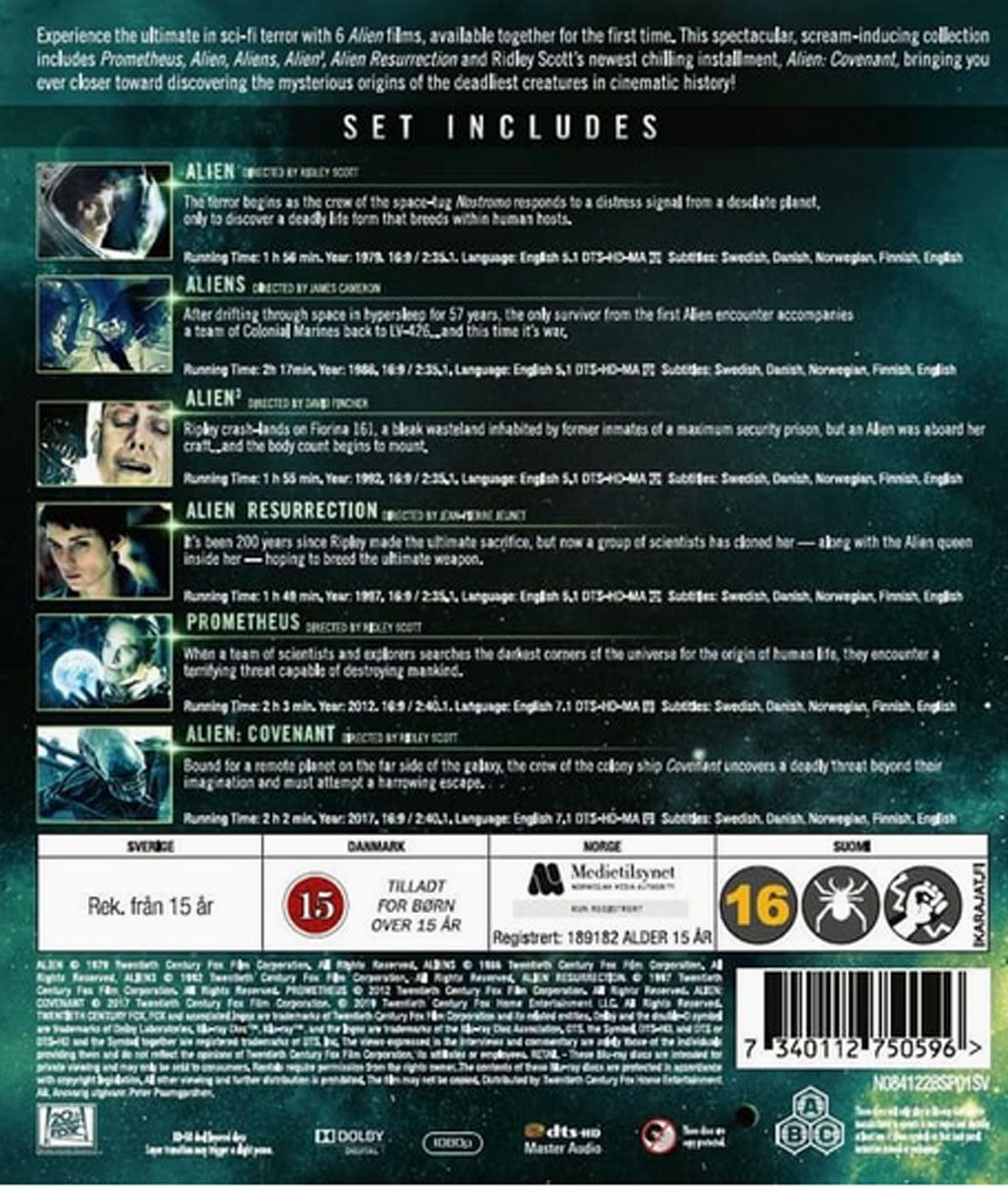 Alien Collection (6 Discs)