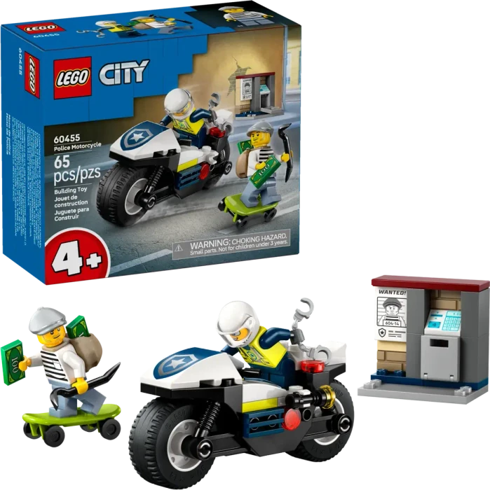 LEGO City 60455 Verfolgungsjagd mit dem Polizeimotorrad