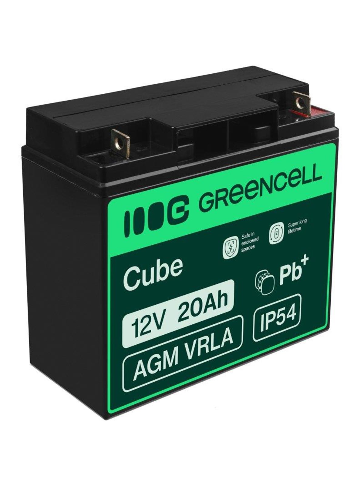 Green Cell AGM10 AGM 12V/20Ah Gel Deep Cycle