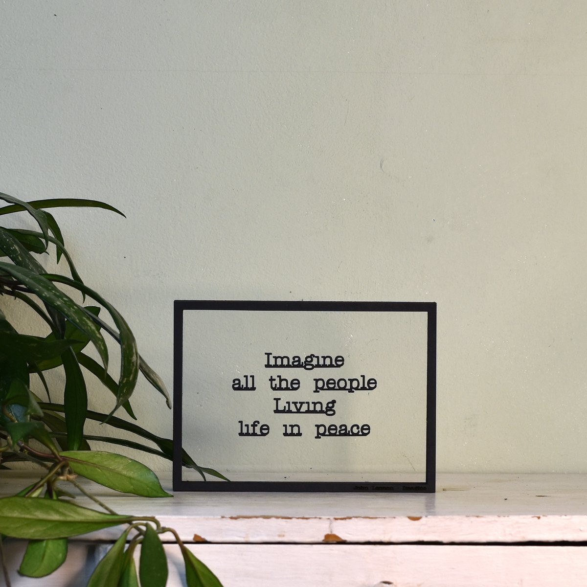 Houten lijstje Floating Frames John Lennon