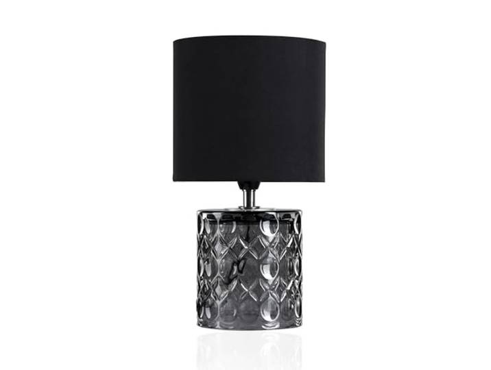 Pauleen 480.15 48015 Crystal Glow Max. 20W luminaire à Poser E14 Lampe de Chevet Gris Noir 230V Métal/Plastique sans Ampoule\, Tissus