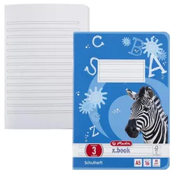 herlitz Schulheft x.book Lineatur 3 liniert DIN A5