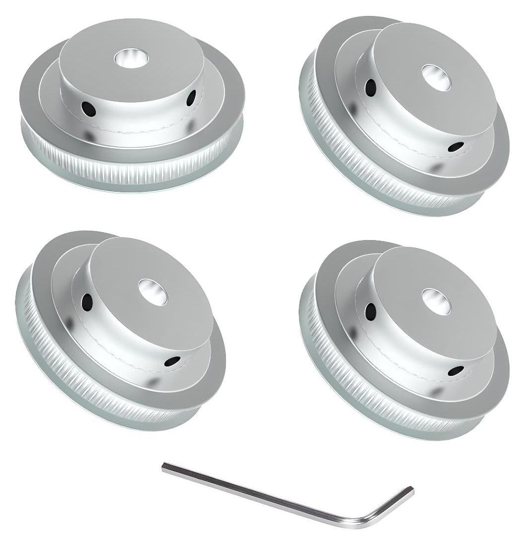 Selius GT2 Katrol 60 Tanden 5mm Bore voor 6mm Timing Belt Pulley, 4 stuks