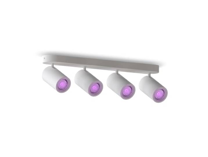 Calex Smart Deckenspot, 4-flammig, Oval, inkl. GU10-Spot, dimmbar, Weiß Ausrichtbares Akzentlicht für Küche, Wohnzimmer oder Büro - Farben, Routinen und Timer per Smart App einstellen