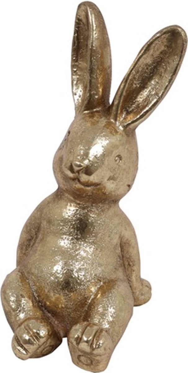 Countryfield Haas decoratie goud Hoogte: 20 cm