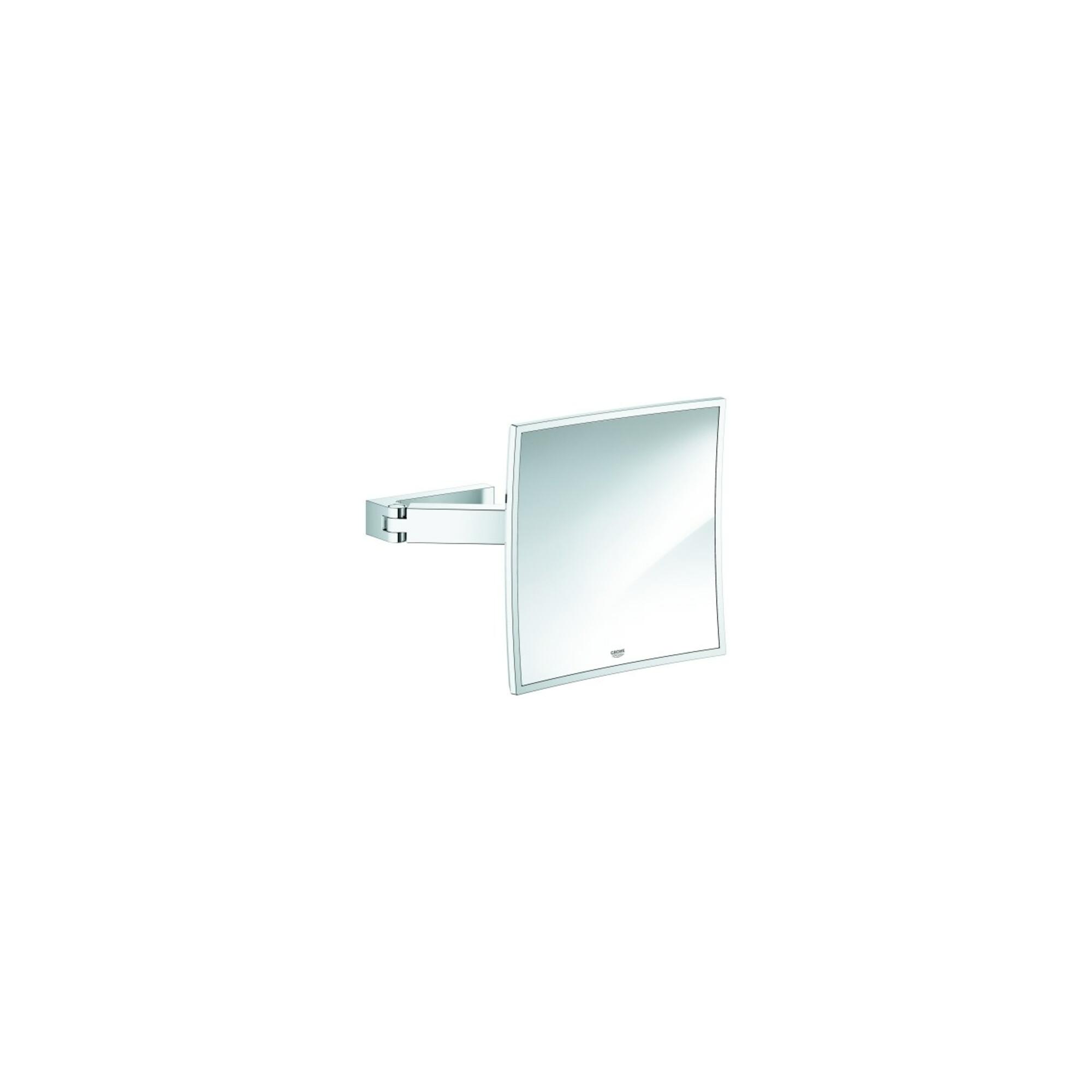Grohe Kosmetikspiegel Selection Cube 3-fache Ver, verd Bef., Wd-mont., ch (40808000)