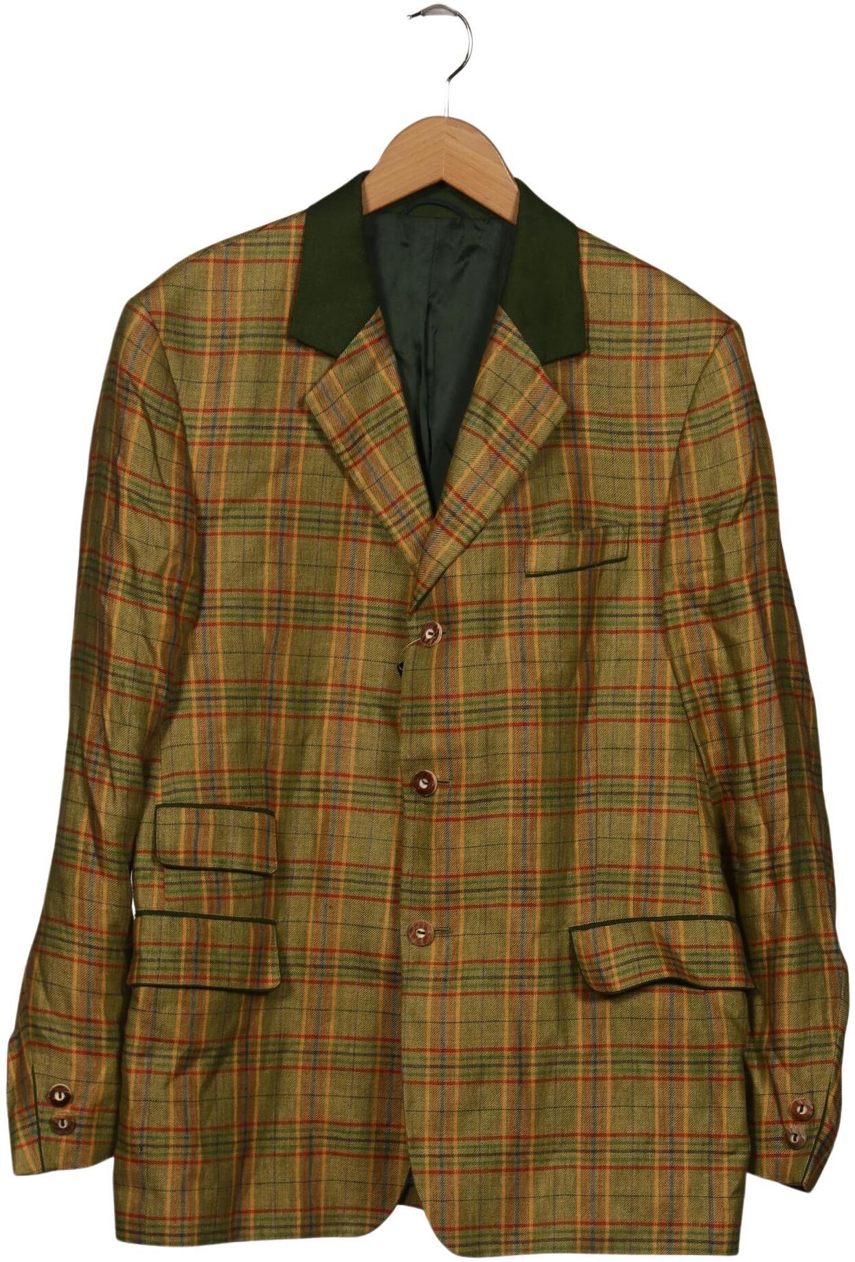Kaiseralm Auzinger Herren Sakko, Grün, Gr. EU 48, Synthetik / Leinen / Viskose - Second Hand