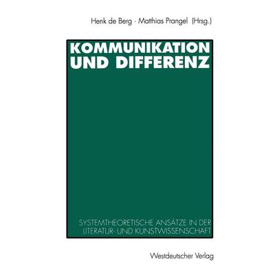 Kommunikation und Differenz, Taschenbuch von , VS Verlag für Sozialwissenschaften, 978-3-531-12411-7