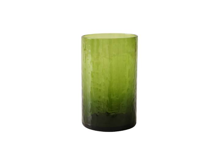 HK LIVING - Verre Tube - Vert - Verre texturé