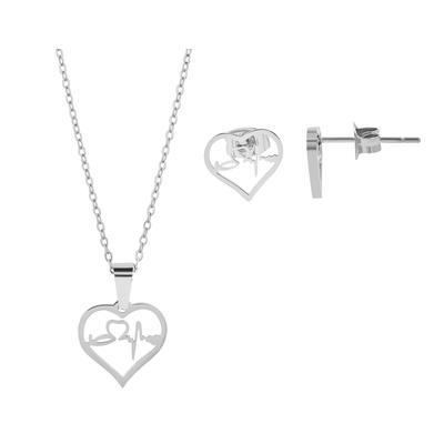 Kette ohne Anhänger ADELIA´S "Halskette mit Anhänger – aus Edelstahl", silber, Halsketten, Damen, 45cm, Edelstahl, Ideal als Geschenk zum Valentinstag