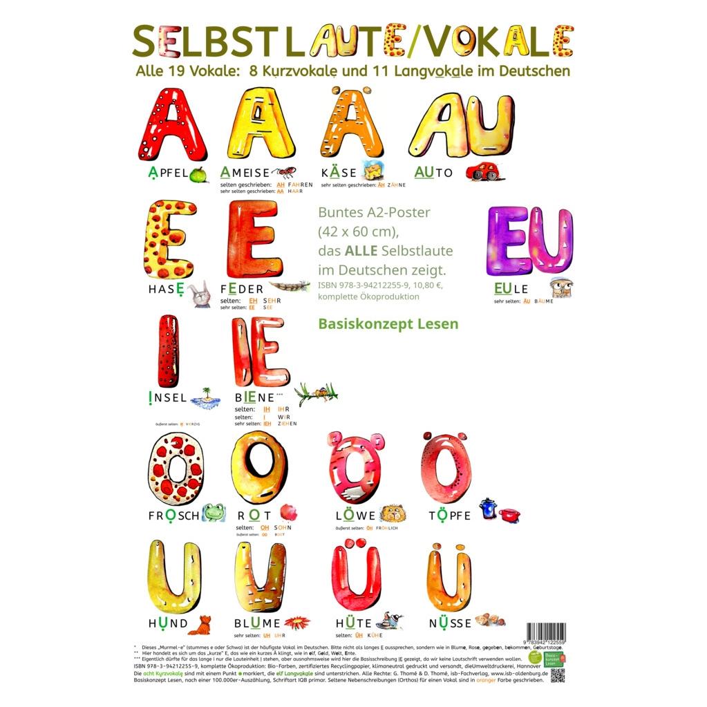 isb Selbstlaute/Vokale (Deutsch, Dorothea Thomé, Günther Thomé) (68666532)