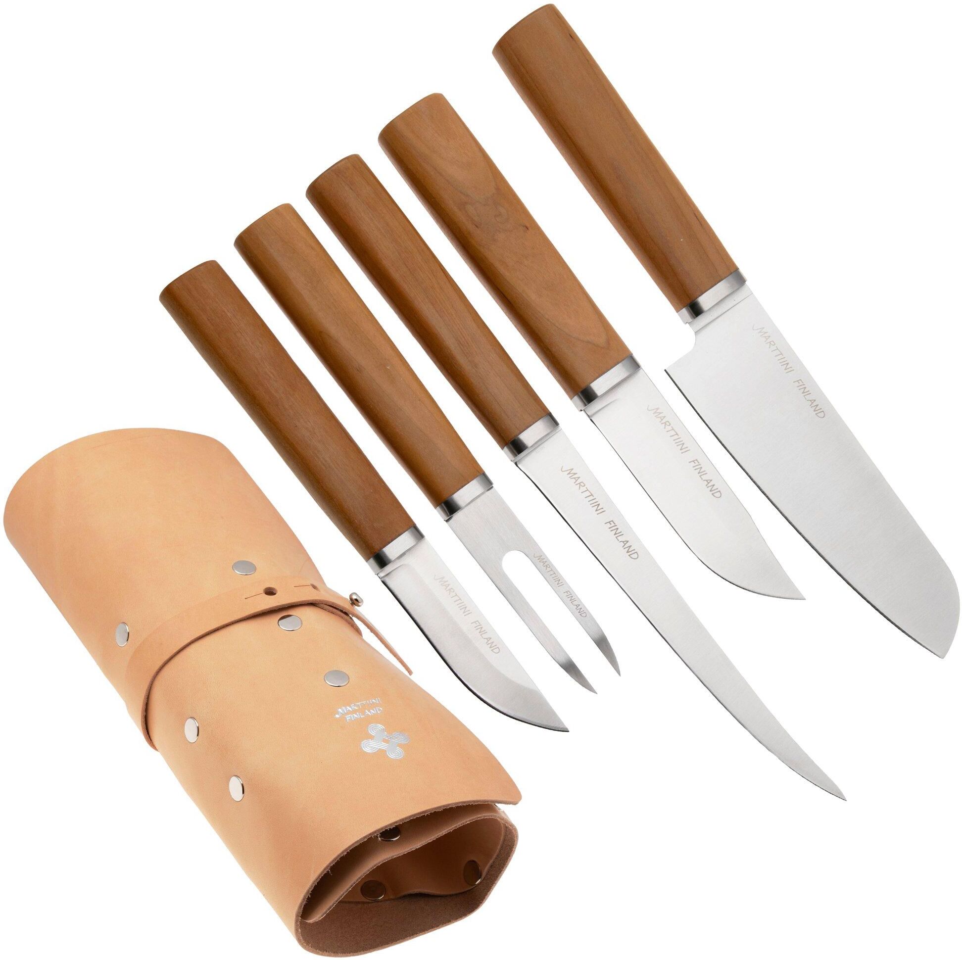 Zestaw noży Marttiini Cabin Chef Knife Set 1494000 Satin 8Cr14MoV, Birch