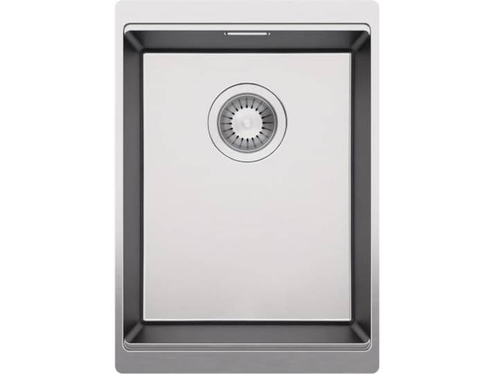PRIMAGRAN Spülbecken Edelstahl ab 40er Unterschrank 35,5x50,2cm, Ablauf-Set Set: Ablauf-Set + Edelstahlspüle - Haga, Inox